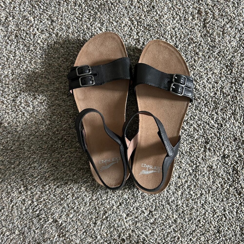 NWT Dansko 37 Black Sandals